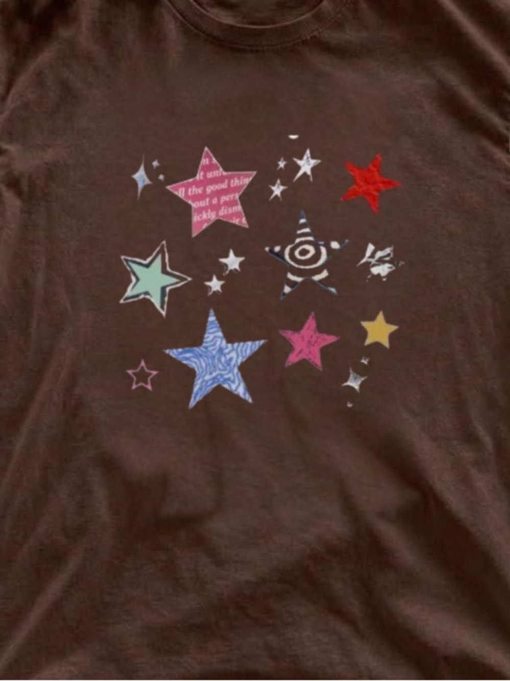 Unbranded Brown Star Graphic Tee and Vintage Size M - Picture 2 of 4